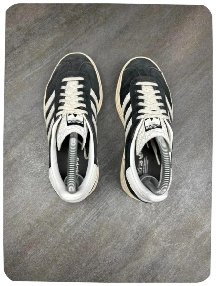 adidas gazelle bold plate-forme black white / taille 36 2/3