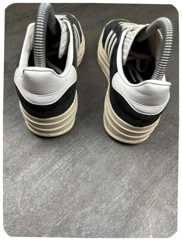 adidas gazelle bold plate-forme black white / taille 36 2/3 2