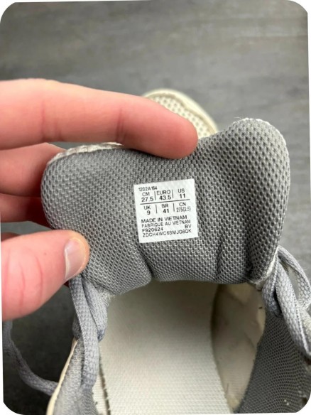 Asics gel 1130 cream / grey - taille 43,5