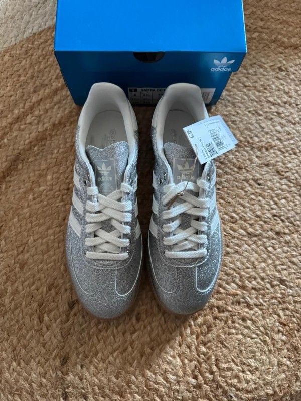 adidas samba shine silver metallic - taille 37 2