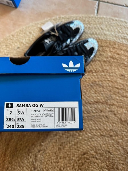adidas samba rhinestone black - taille 38,5