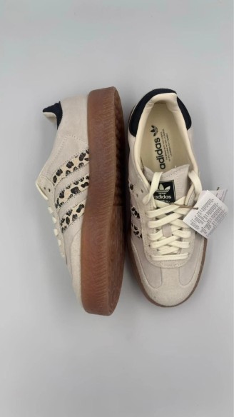 Adidas samba leopard cream white black gum leopard / leopard / crème / beige leopard - 37
