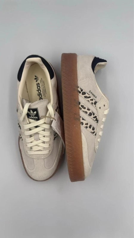 Adidas samba leopard cream white black gum leopard / leopard / crème / beige leopard - 37 2