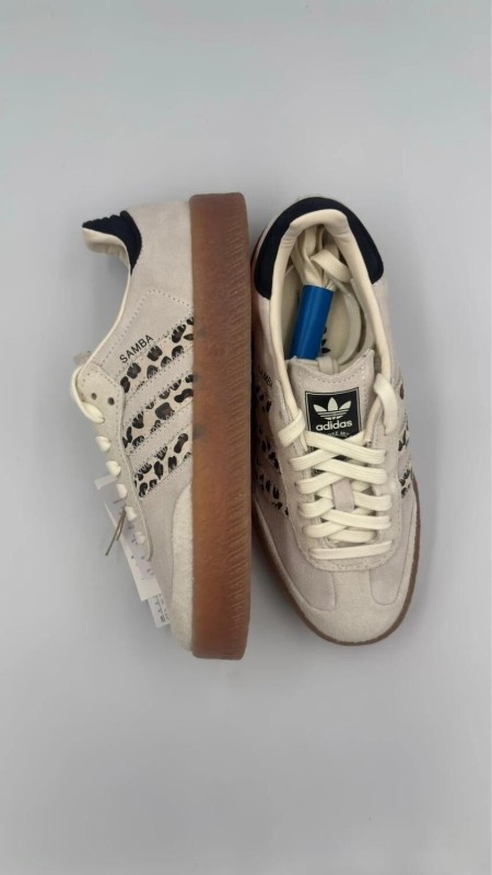 Adidas samba leopard cream white black gum leopard / leopard / crème / beige leopard - 37 2