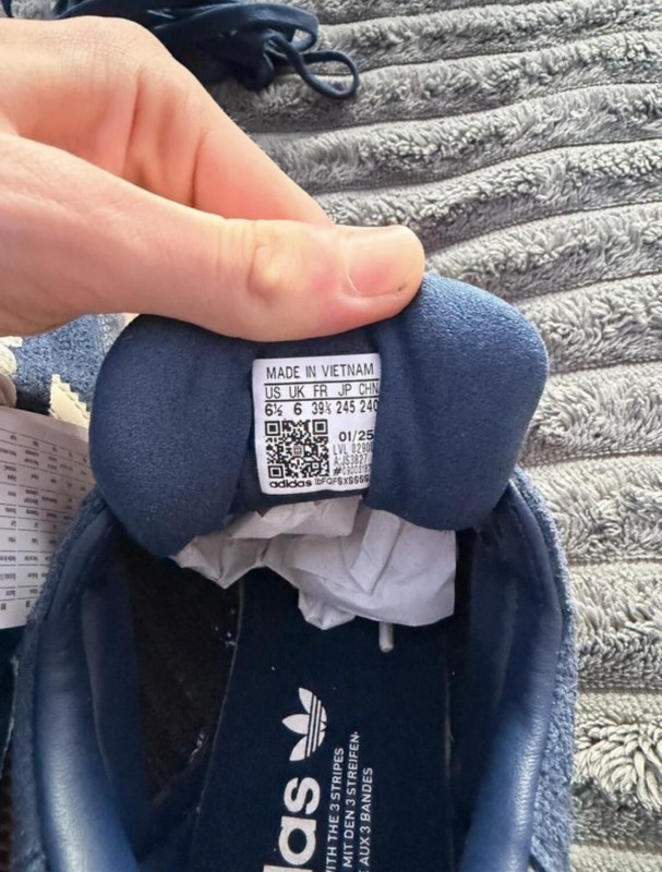 adidas Samba XLG Navy Bleu Marine Beige Jean - 39 2