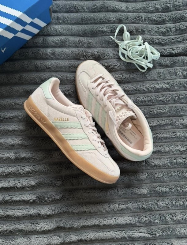 adidas gazelle indoors rose green pink - 38,5