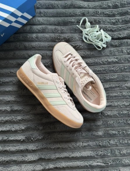 adidas gazelle indoors rose green pink - 38,5