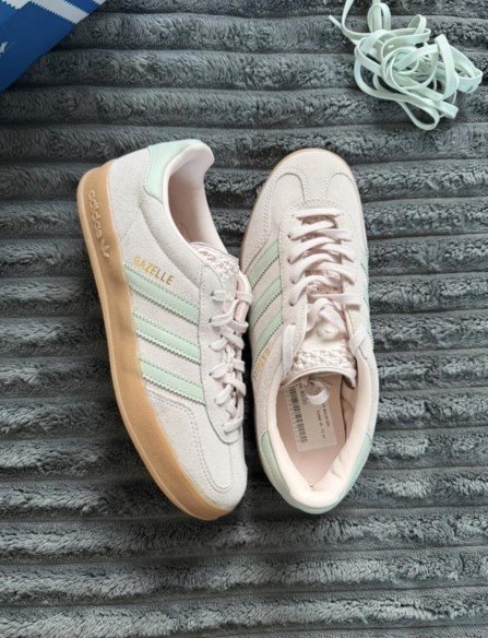 adidas gazelle indoors rose green pink - 38,5