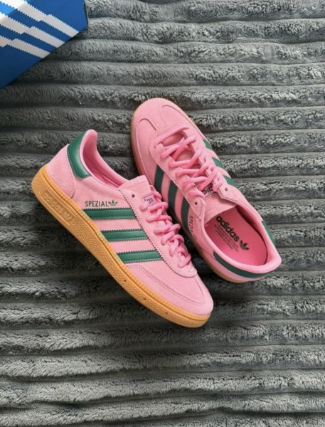 adidas handball rose pink green vert foncé - 37,5