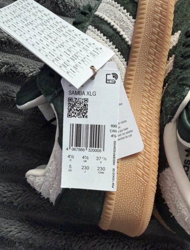 adidas samba xlg green tent forest vert foncé - 37 2