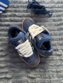 adidas samba xlg navy bleu marine beige jean - 38,5