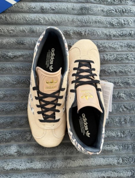 adidas gazelle beige leopard cream chalky - 37,5