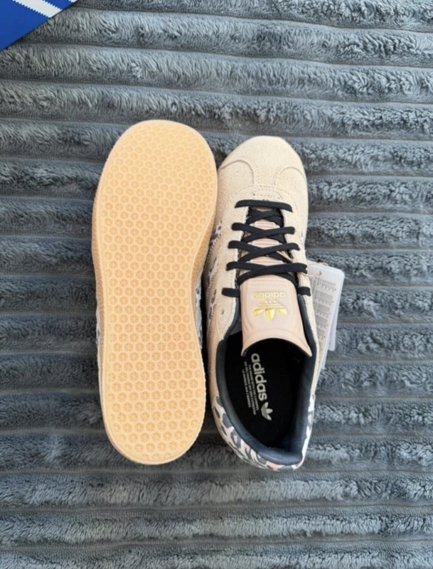 adidas gazelle beige leopard cream chalky - 37,5 2