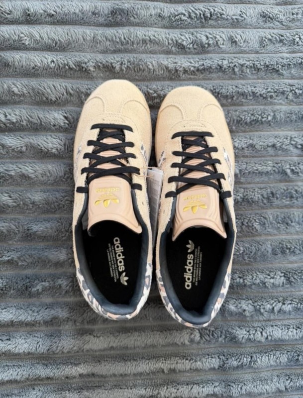 adidas gazelle beige leopard cream chalky - 37,5 2