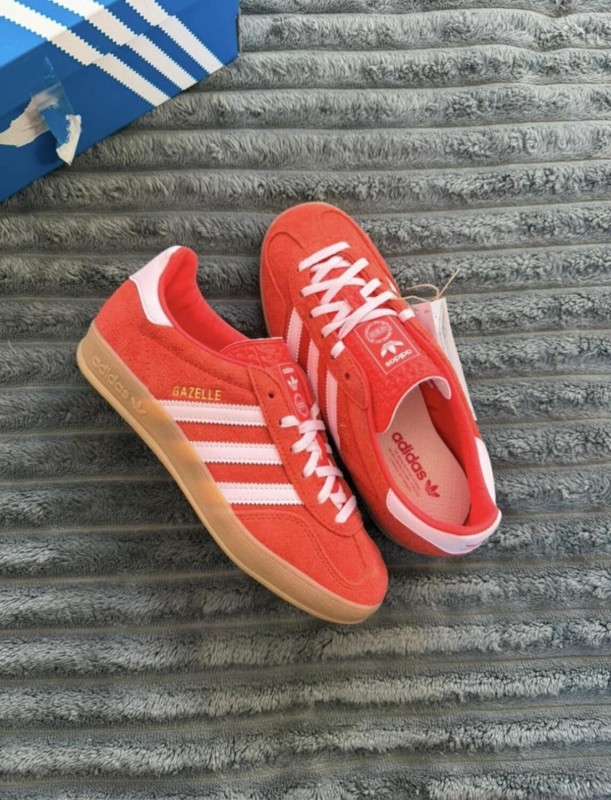 adidas gazelle indoors better scarlet pink bright red rose - 38