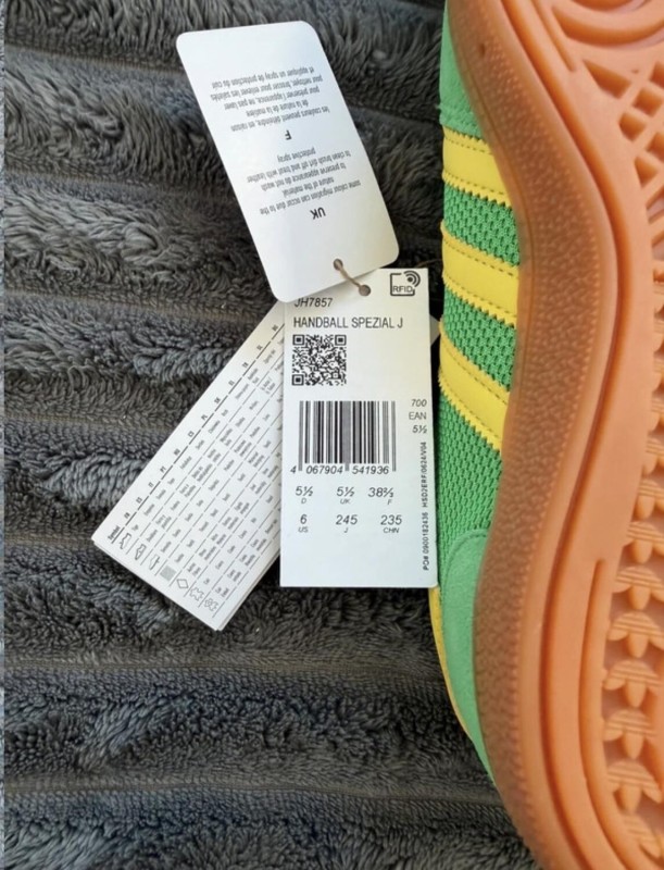 adidas handball spezial bresil jaune vert - 38,5 2