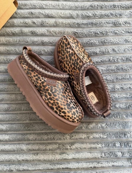 UGG Tazz Leopard Burnt Cedar Marron Hickory - 39