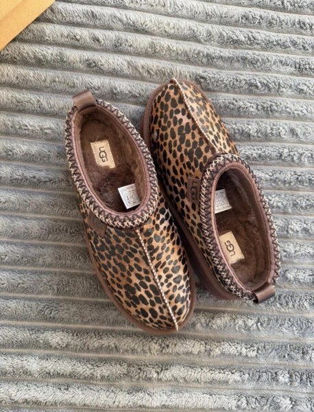 UGG Tazz Leopard Burnt Cedar Marron Hickory - 39
