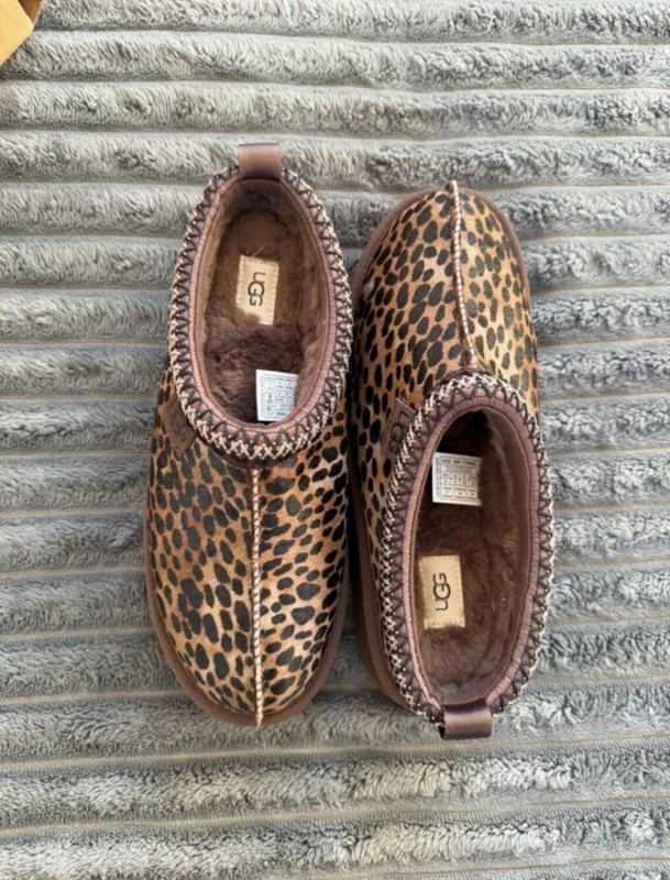 UGG Tazz Leopard Burnt Cedar Marron Hickory - 39 2