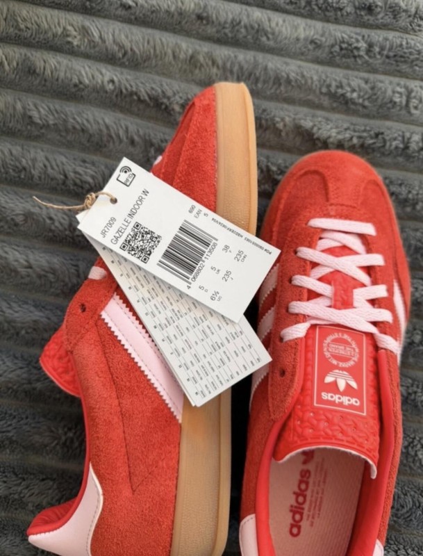 adidas gazelle indoors better scarlet pink bright red rose - 38 2