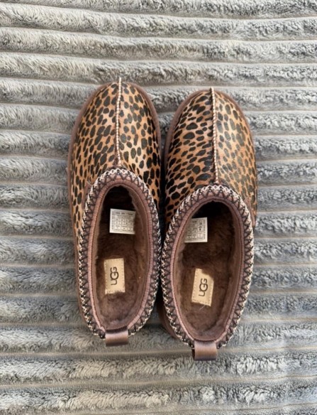 UGG Tazz Leopard Burnt Cedar Marron Hickory - 39