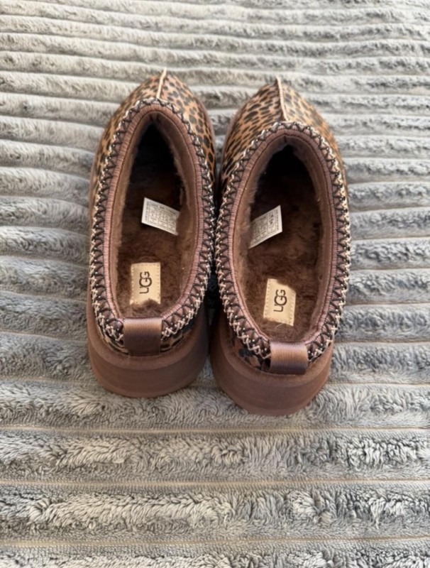 UGG Tazz Leopard Burnt Cedar Marron Hickory - 39 2