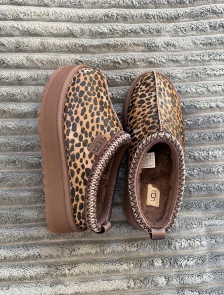 UGG Tazz Leopard Burnt Cedar Marron Hickory - 39