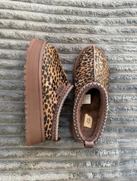 UGG Tazz Leopard Burnt Cedar Marron Hickory - 39