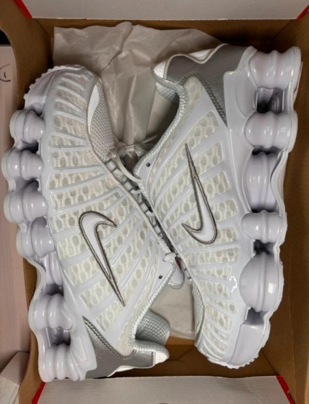 Nike Shox TL White metallic silver taille 46 2