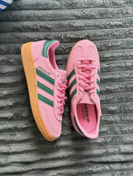 adidas handball rose pink green vert foncé - 38