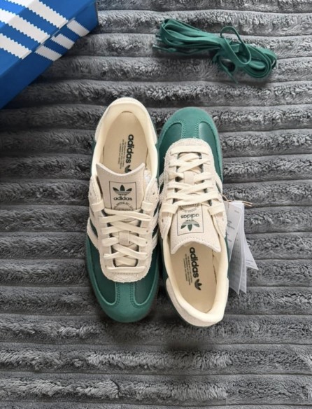 adidas samba og dark tent green creme beige - 38