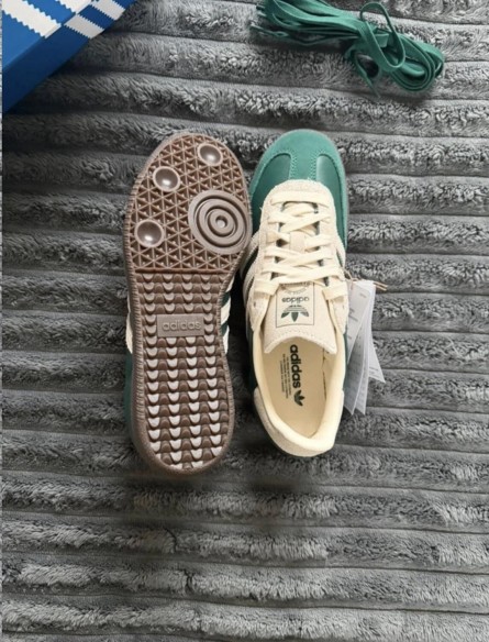 adidas samba og dark tent green creme beige - 38