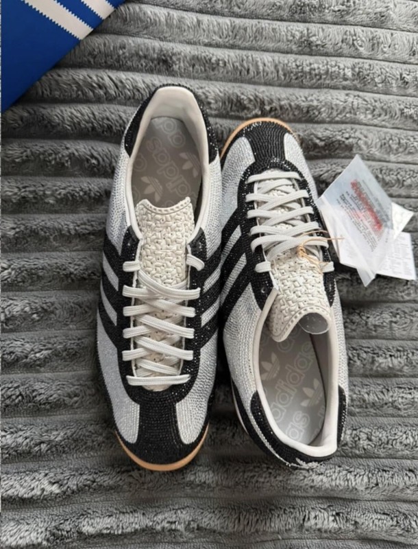 adidas Sl 72 OG Rhinestone Grey Black Gris Argenté - 36,5 2