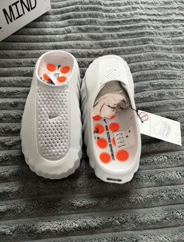 Nike Mind 001 Slide Light Grey White - 48,5 2