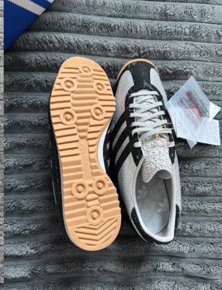 adidas Sl 72 OG Rhinestone Grey Black Gris Argenté - 36,5