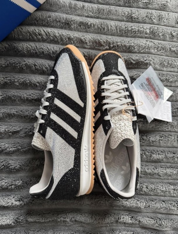 adidas Sl 72 OG Rhinestone Grey Black Gris Argenté - 36,5 2