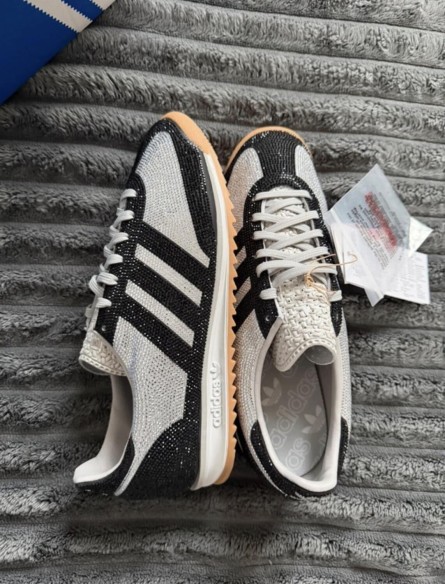 adidas Sl 72 OG Rhinestone Grey Black Gris Argenté - 36,5