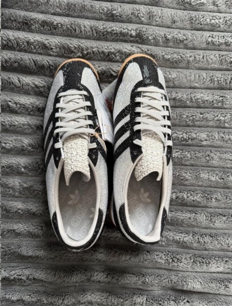 adidas Sl 72 OG Rhinestone Grey Black Gris Argenté - 36,5
