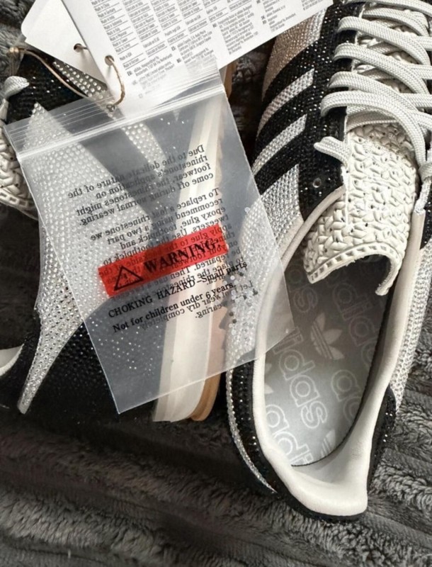 adidas Sl 72 OG Rhinestone Grey Black Gris Argenté - 36,5 2