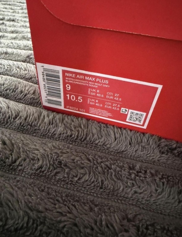 Nike Air Max Plus TN Grey Red Rouge Gris - 42,5 2