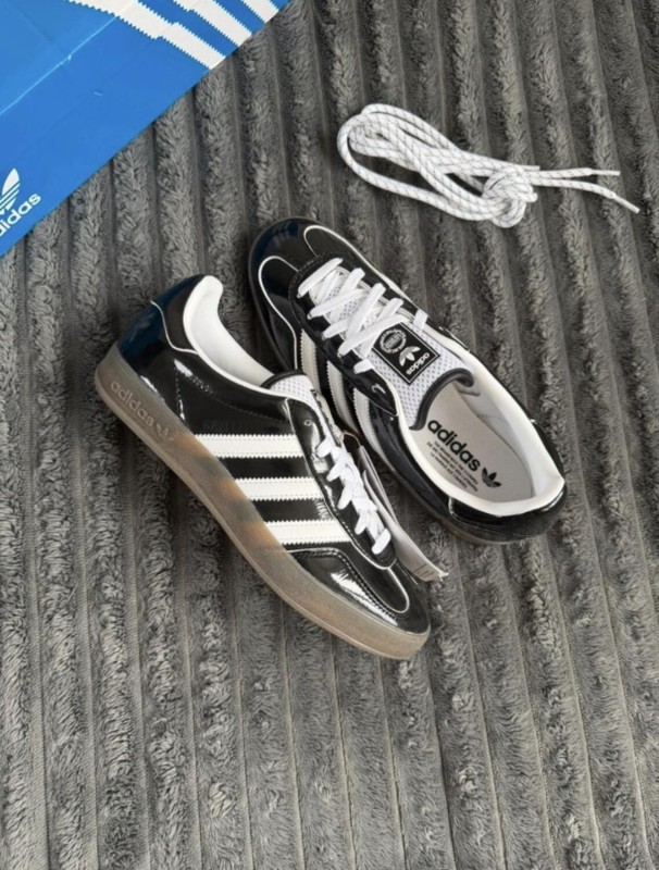 adidas gazelle indoor black noir parthen vernis - 36,5