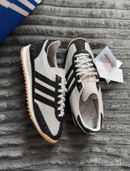 adidas SL 72 OG rhinestone grey black gris argenté - 38
