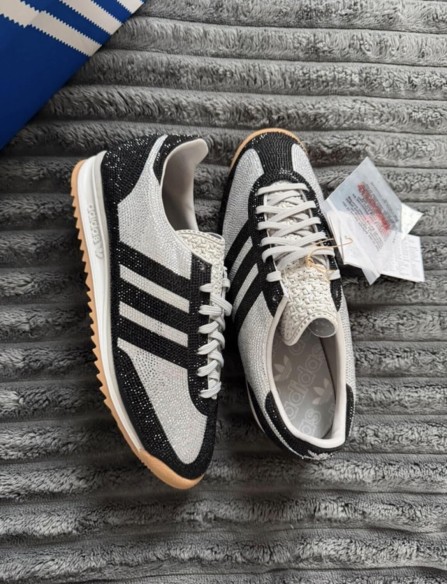 adidas SL 72 OG rhinestone grey black gris argenté - 38
