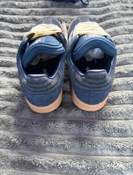 adidas samba xlg navy bleu marine beige jean - 39,5