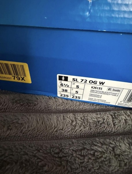 adidas SL 72 OG rhinestone grey black gris argenté - 38