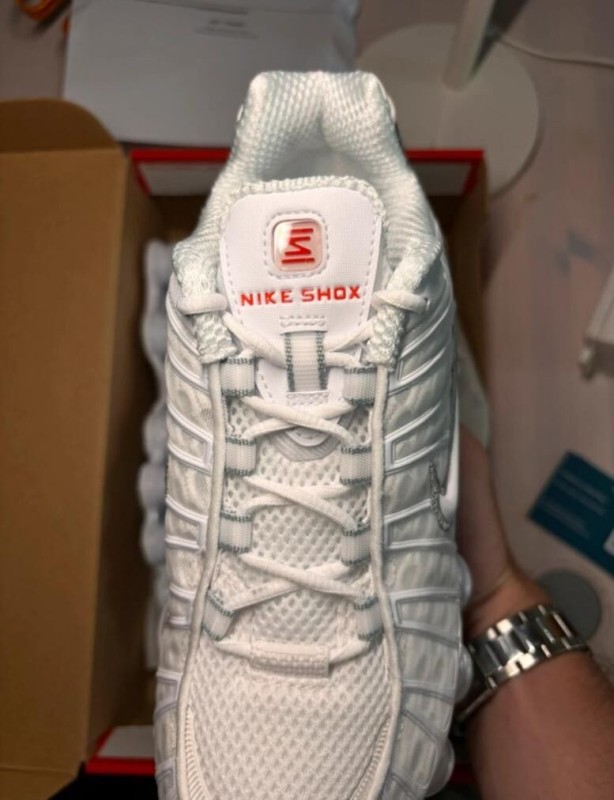 Nike Shox TL White metallic silver taille 45 2