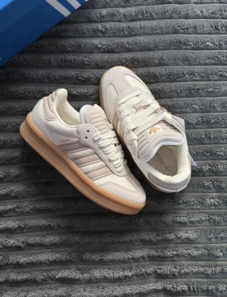 adidas samba xlg off white magic clay brown beige chalky - 36,5