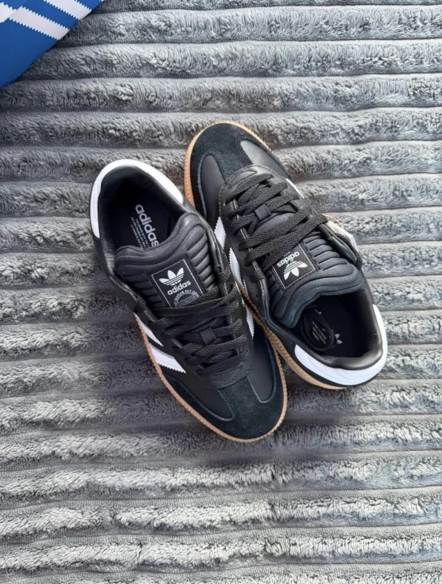adidas samba xlg off white black gum noir et blanc - 38