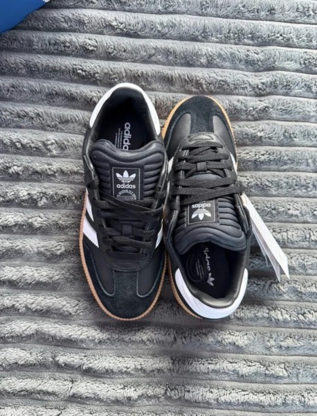 adidas samba xlg off white black gum noir et blanc - 38