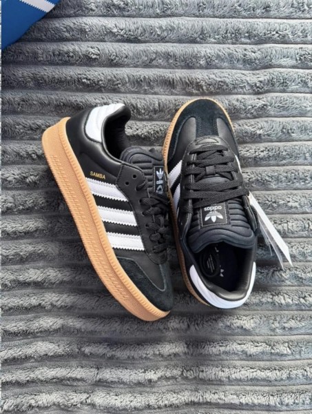 adidas samba xlg off white black gum noir et blanc - 38